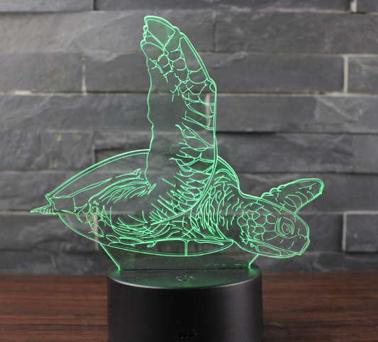 3D LED colorful touch remote control desk lamp