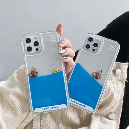 Floating One Piece Case: Your Favorite Anime in Motion!