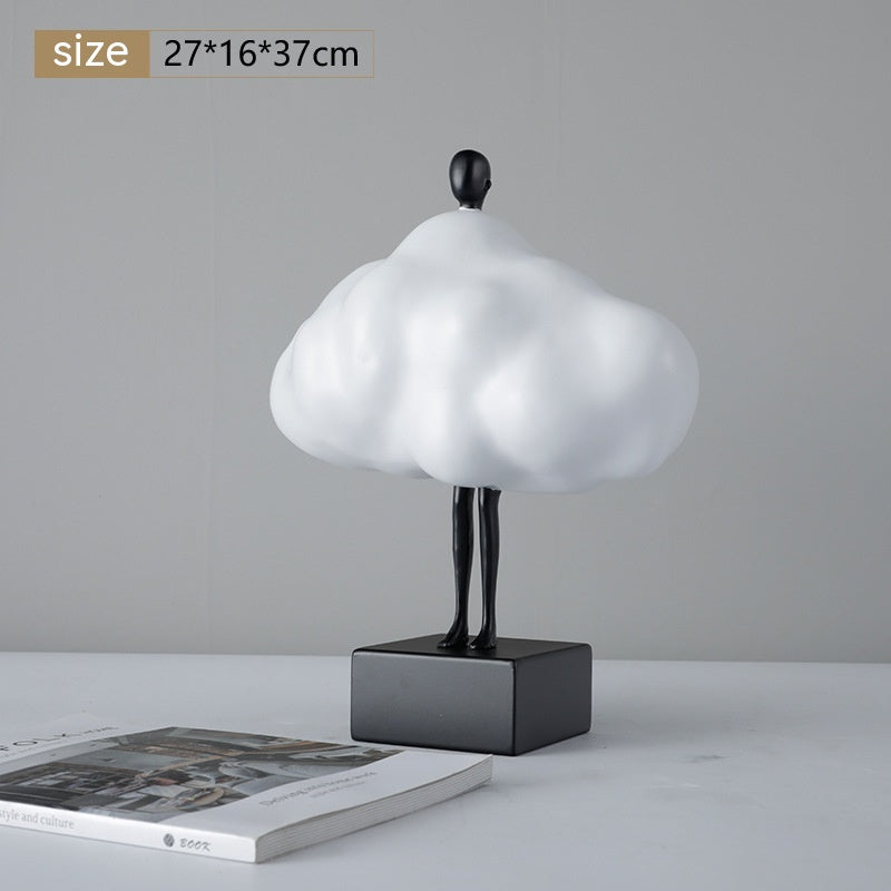 Minimalist Creative White Clouds Character Ornaments