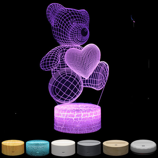 Love Bear Series 3D Light Creative Night Light