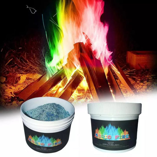 Changing Flame Powder Decorative Magical Fire Flame Powder Fireplace Festival Fire Powder Camping Bonfire Party Tools 50g/150g