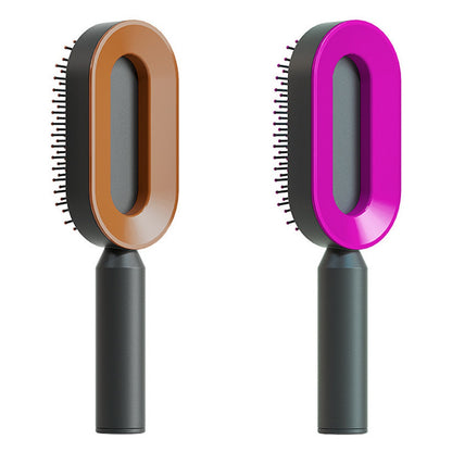 Self-Cleaning Hair Brush, 3D Air Cushion Massager Brush, Self-Cleaning Hair Styling Brush for Women, Hairdressing Brush