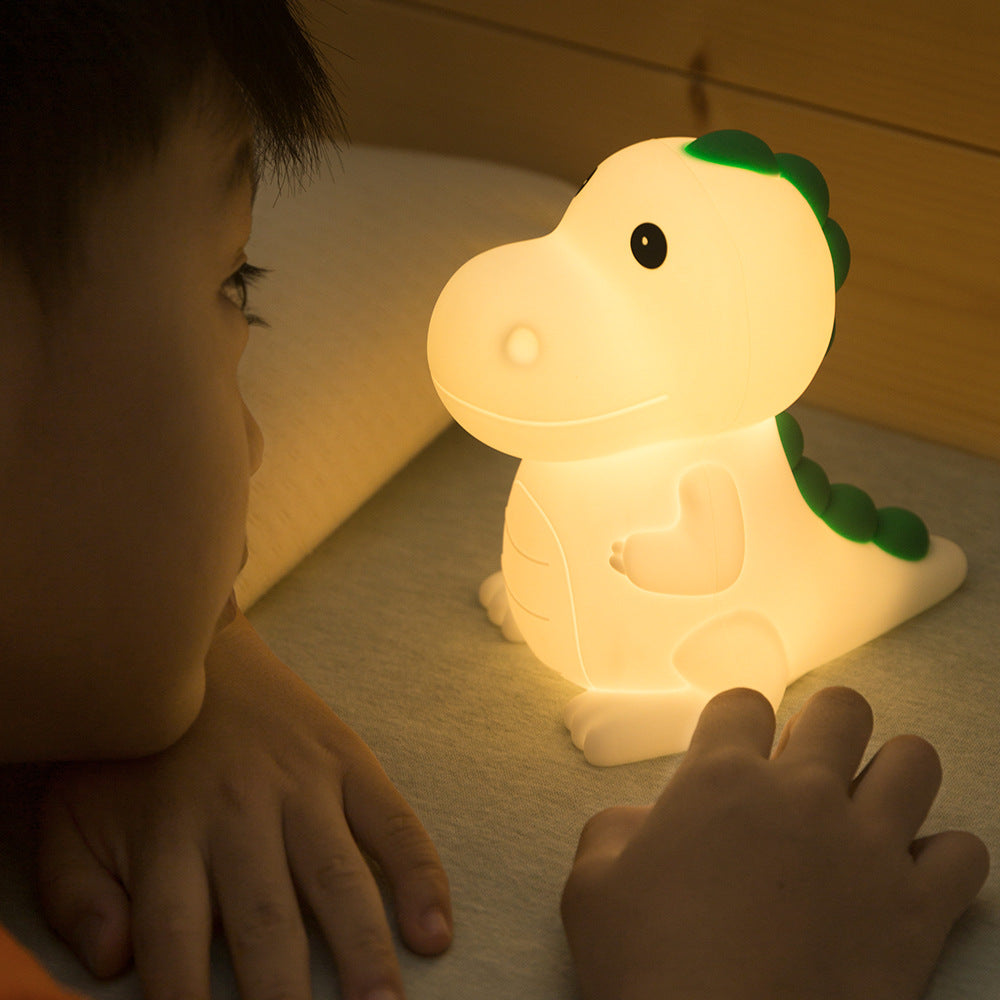 Children's Cartoon Dinosaur Silicone Lamp