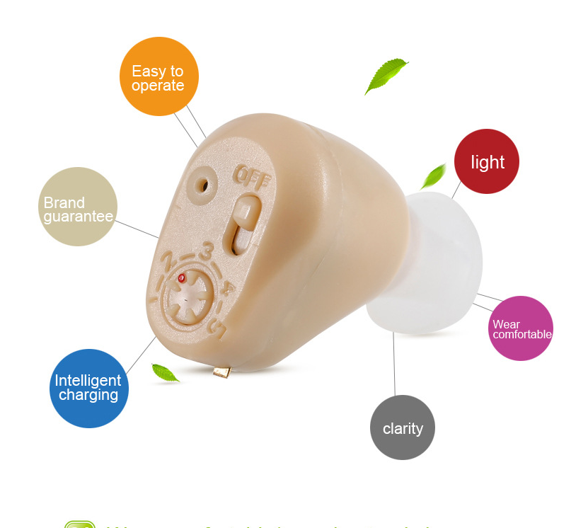 Invisible rechargeable hearing aid