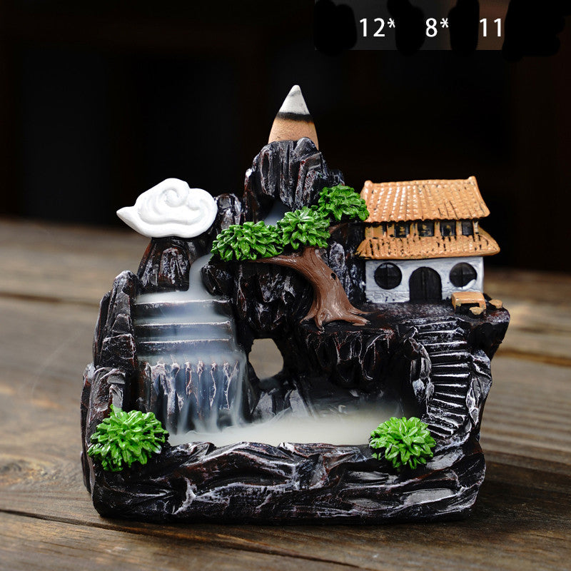 Backflow Incense Burner Creative Decoration Ceramic Household Indoor Aromatherapy Fragrant Granules
