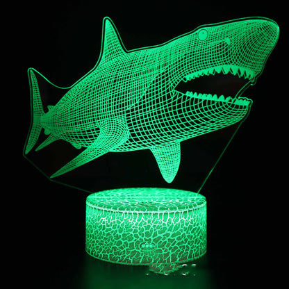 3D  LED Colorful Touch Remote Control Night Light