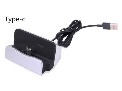 Compatible with Apple, Micro USB Type C Docking Station, Charger Stand For iPhone 7 8 Plus XS Xiaomi 8 9 A1 A2 Redmi 4 4X 5 5A 6A 7 7A