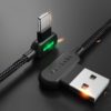 Double-Sided Blind Plug-In Elbow Mobile Game Charging Cable With Light