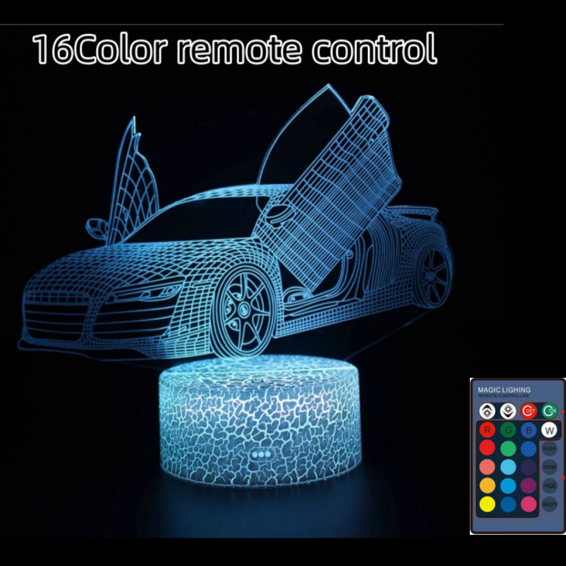 Foreign Trade New Stunt Car 3D Lights Colorful Touch Remote Control