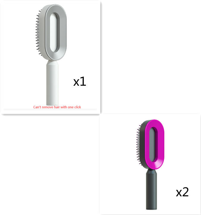 Self-Cleaning Hair Brush, 3D Air Cushion Massager Brush, Self-Cleaning Hair Styling Brush for Women, Hairdressing Brush