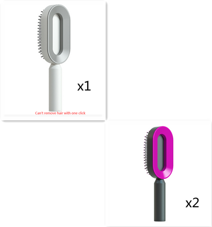 Self-Cleaning Hair Brush, 3D Air Cushion Massager Brush, Self-Cleaning Hair Styling Brush for Women, Hairdressing Brush