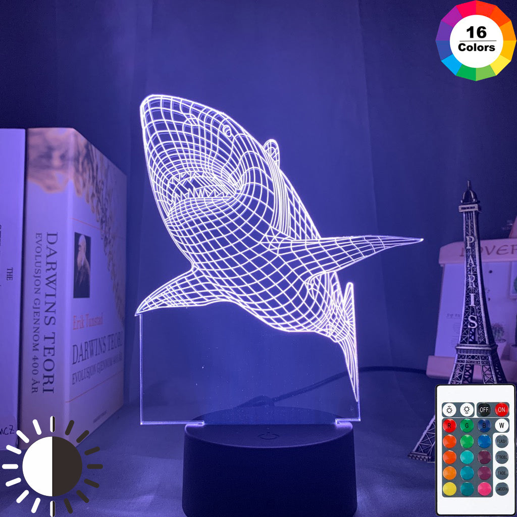 3D  LED Colorful Touch Remote Control Night Light