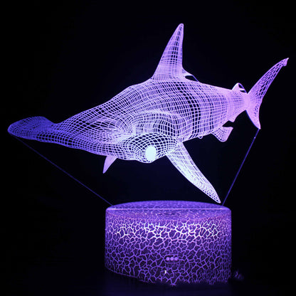 3D  LED Colorful Touch Remote Control Night Light