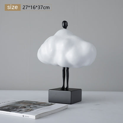 Minimalist Creative White Clouds Character Ornaments