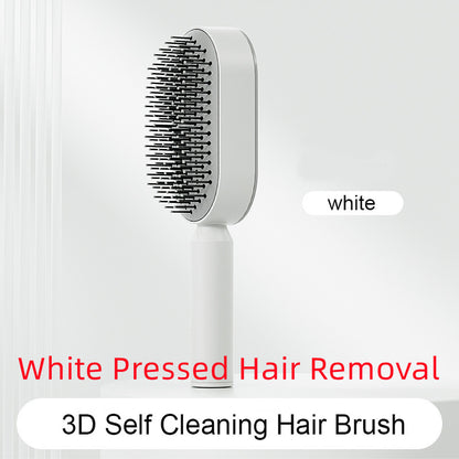Self-Cleaning Hair Brush, 3D Air Cushion Massager Brush, Self-Cleaning Hair Styling Brush for Women, Hairdressing Brush