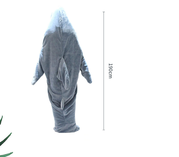 Shark Blanket for Kids and Adults Wearable Shark Blanket Hoodie Cartoon Animals One Piece Blanket Cute Funny Blue Shark Flannel Hoodie for Boys Girls and Adults