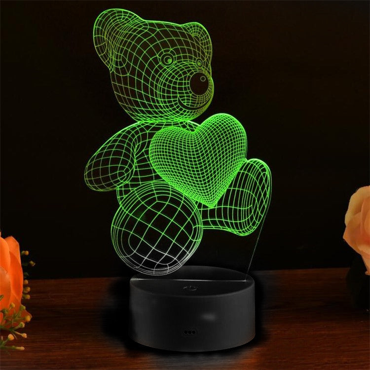 Love Bear Series 3D Light Creative Night Light