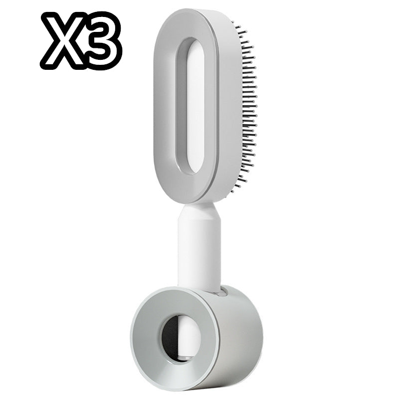 Self-Cleaning Hair Brush, 3D Air Cushion Massager Brush, Self-Cleaning Hair Styling Brush for Women, Hairdressing Brush