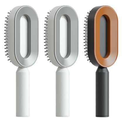 Self-Cleaning Hair Brush, 3D Air Cushion Massager Brush, Self-Cleaning Hair Styling Brush for Women, Hairdressing Brush
