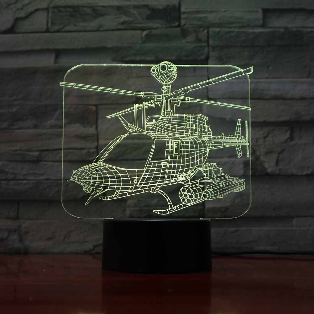Home Colorful Touch Remote Control 3D LED Visual Light