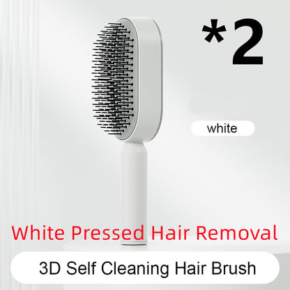 Self-Cleaning Hair Brush, 3D Air Cushion Massager Brush, Self-Cleaning Hair Styling Brush for Women, Hairdressing Brush