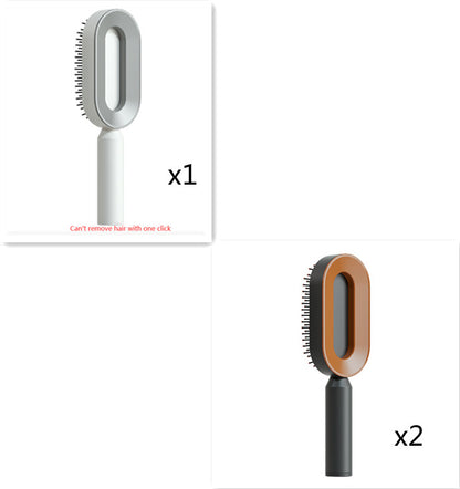 Self-Cleaning Hair Brush, 3D Air Cushion Massager Brush, Self-Cleaning Hair Styling Brush for Women, Hairdressing Brush