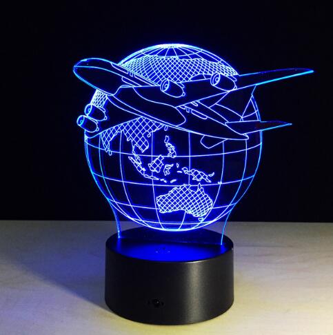Home Colorful Touch Remote Control 3D LED Visual Light