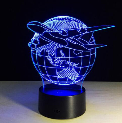 Home Colorful Touch Remote Control 3D LED Visual Light