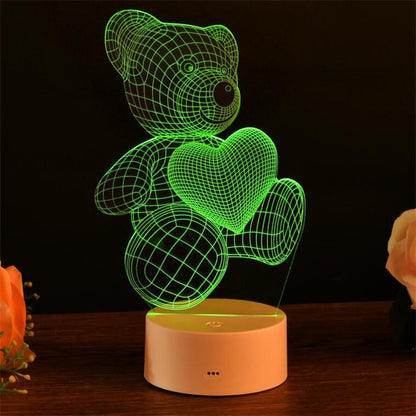 Love Bear Series 3D Light Creative Night Light