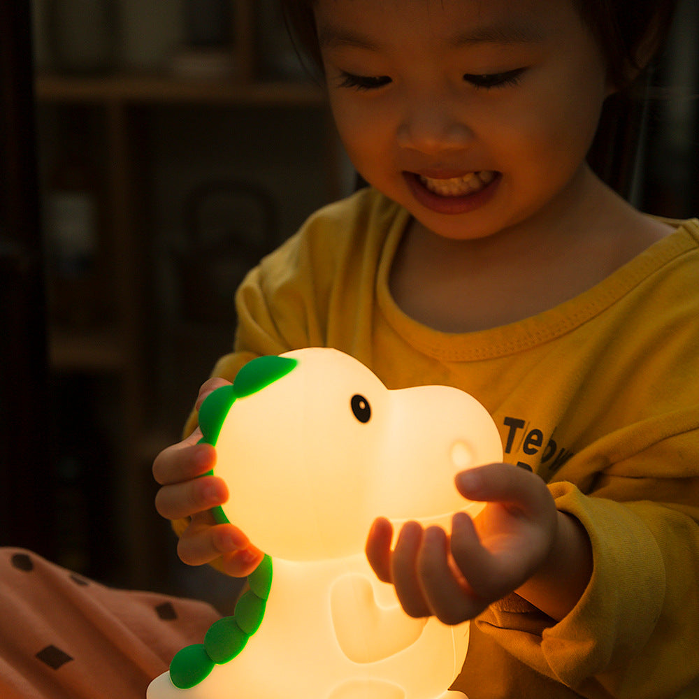 Children's Cartoon Dinosaur Silicone Lamp