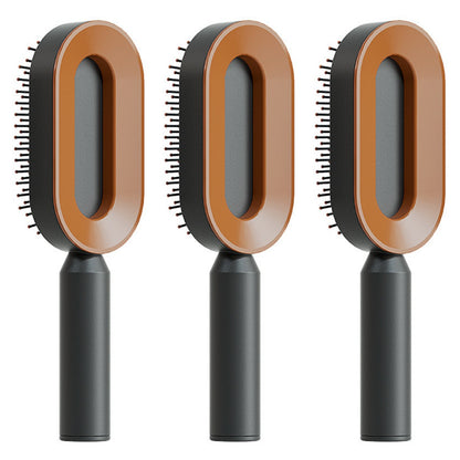 Self-Cleaning Hair Brush, 3D Air Cushion Massager Brush, Self-Cleaning Hair Styling Brush for Women, Hairdressing Brush