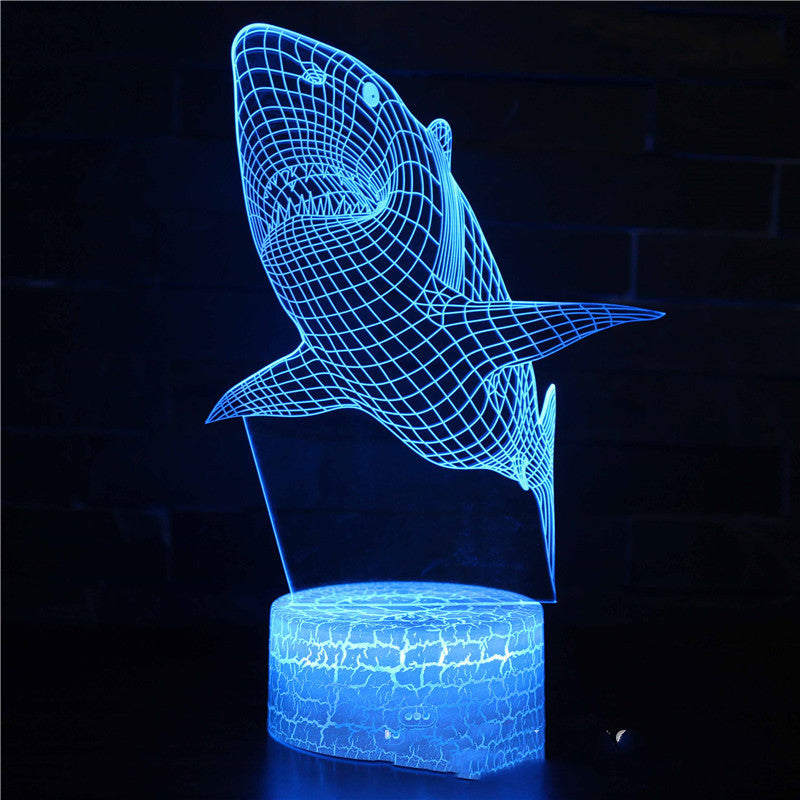 3D  LED Colorful Touch Remote Control Night Light