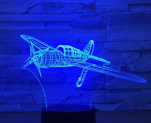 Home Colorful Touch Remote Control 3D LED Visual Light