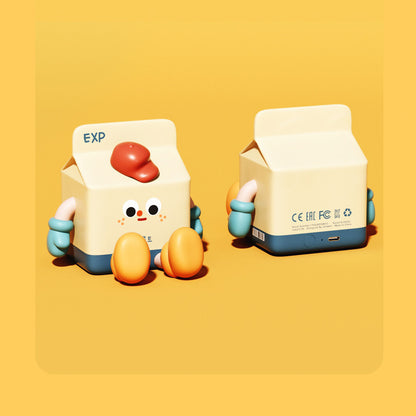 Cartoon Milk Carton Small Night Lamp USB Rechargeable