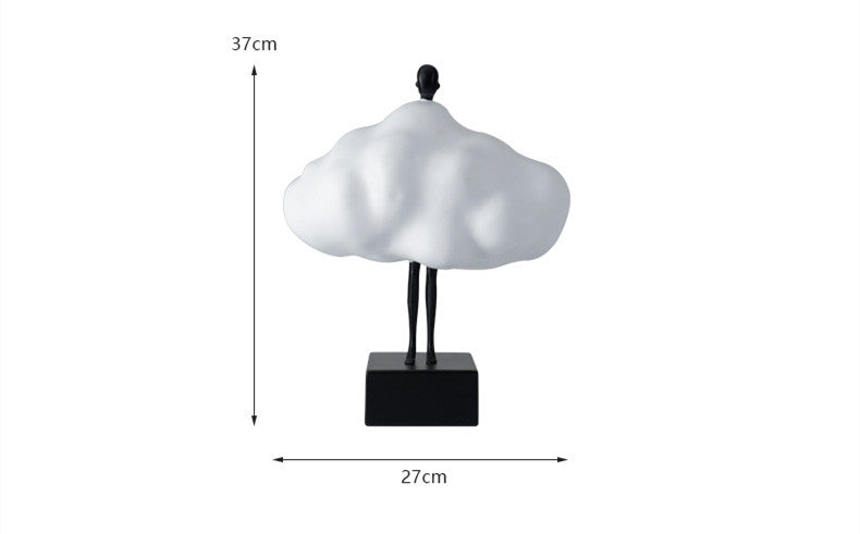 Minimalist Creative White Clouds Character Ornaments