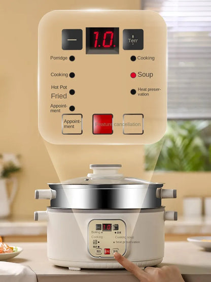 220V Multifunctional Household and Commercial Stainless Steel Multi-layer Large-capacity Electric Steamer Electric Steamer Different Sizes