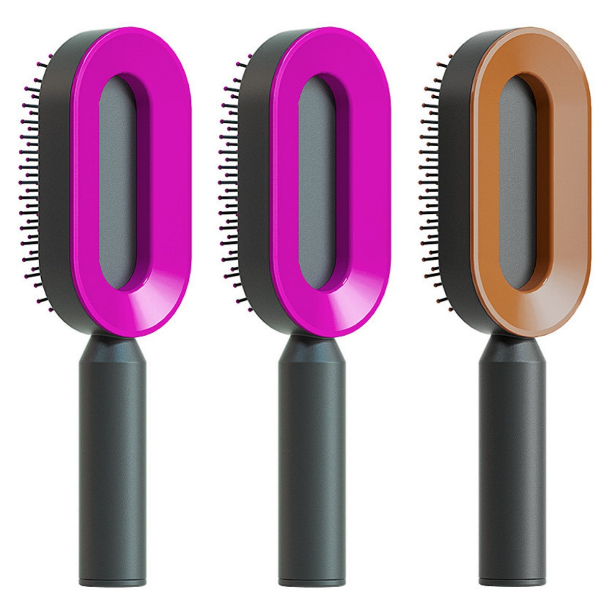 Self-Cleaning Hair Brush, 3D Air Cushion Massager Brush, Self-Cleaning Hair Styling Brush for Women, Hairdressing Brush