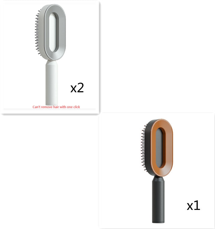Self-Cleaning Hair Brush, 3D Air Cushion Massager Brush, Self-Cleaning Hair Styling Brush for Women, Hairdressing Brush