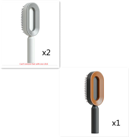 Self-Cleaning Hair Brush, 3D Air Cushion Massager Brush, Self-Cleaning Hair Styling Brush for Women, Hairdressing Brush