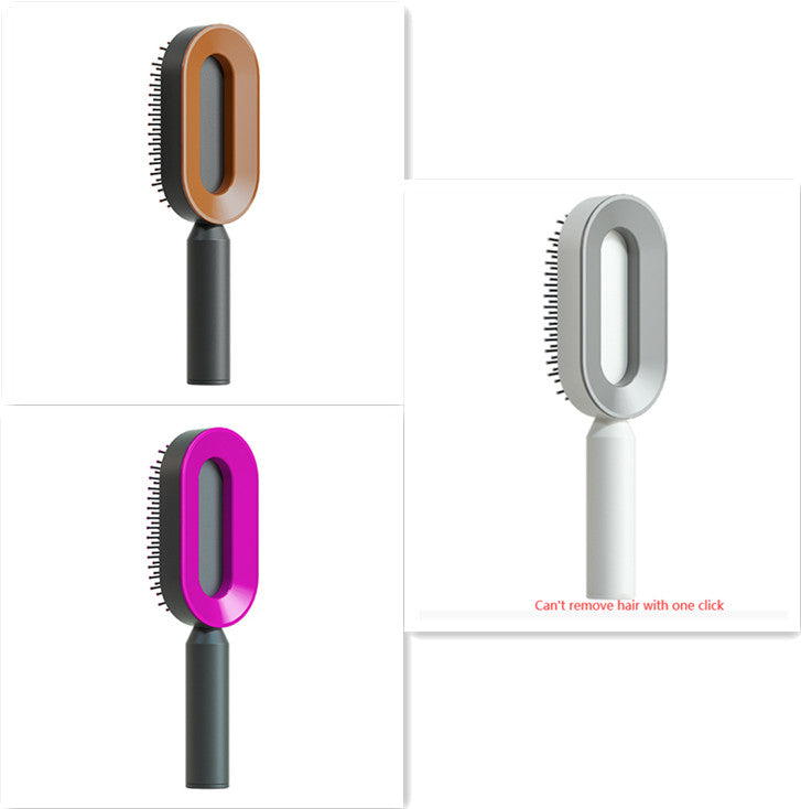 Self-Cleaning Hair Brush, 3D Air Cushion Massager Brush, Self-Cleaning Hair Styling Brush for Women, Hairdressing Brush