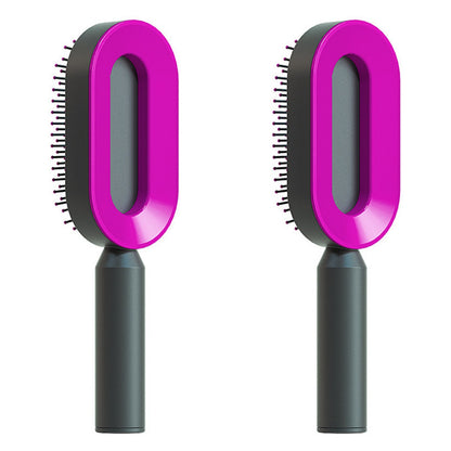 Self-Cleaning Hair Brush, 3D Air Cushion Massager Brush, Self-Cleaning Hair Styling Brush for Women, Hairdressing Brush