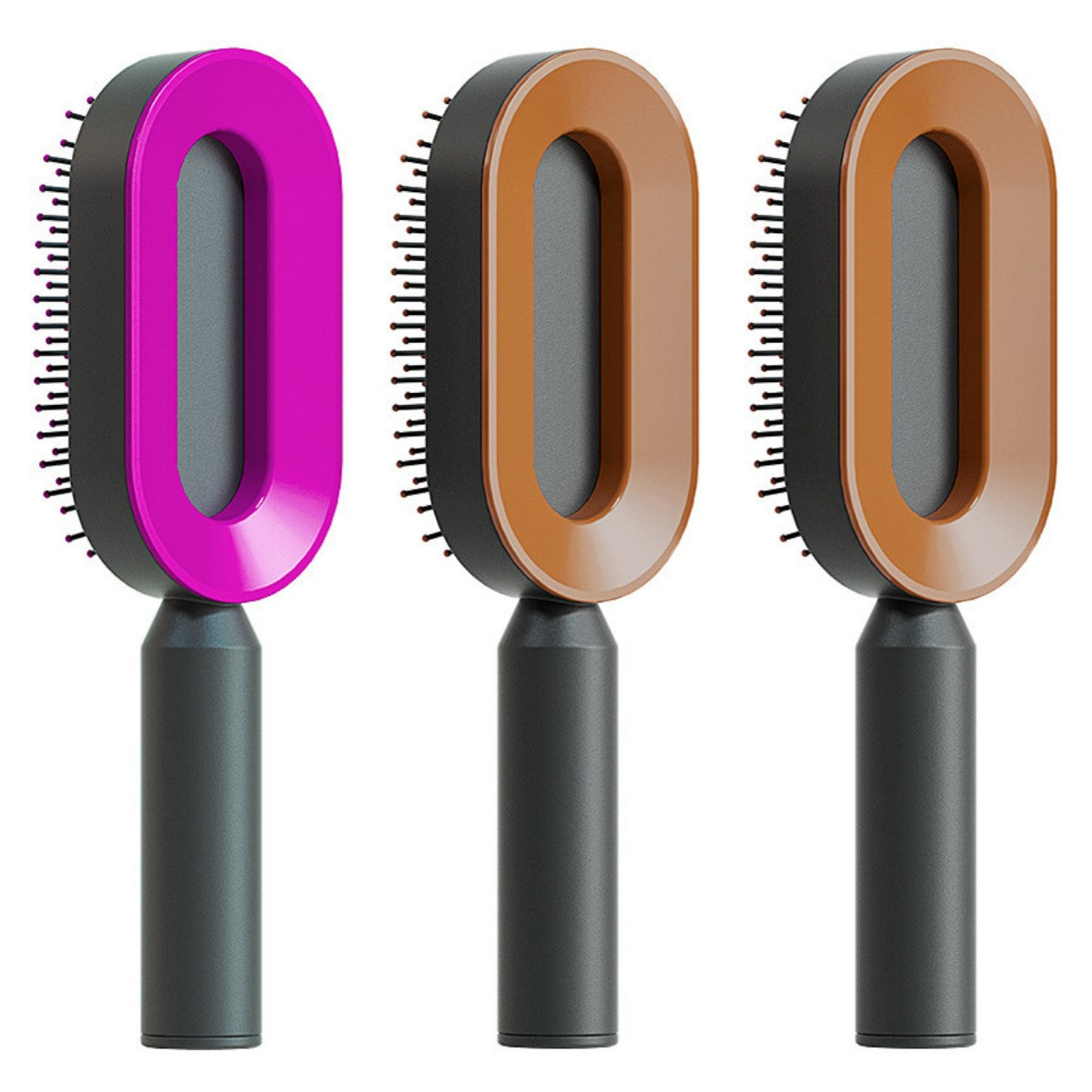 Self-Cleaning Hair Brush, 3D Air Cushion Massager Brush, Self-Cleaning Hair Styling Brush for Women, Hairdressing Brush