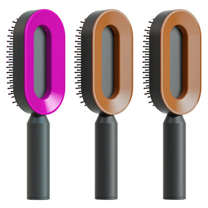 Self-Cleaning Hair Brush, 3D Air Cushion Massager Brush, Self-Cleaning Hair Styling Brush for Women, Hairdressing Brush