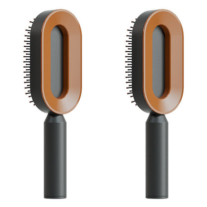 Self-Cleaning Hair Brush, 3D Air Cushion Massager Brush, Self-Cleaning Hair Styling Brush for Women, Hairdressing Brush