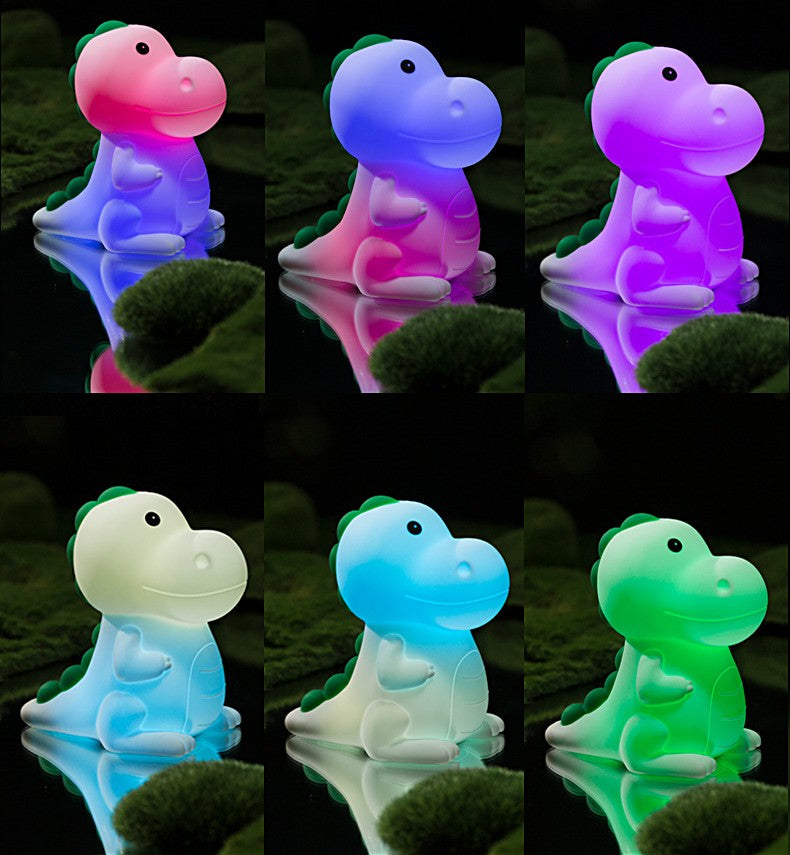 Children's Cartoon Dinosaur Silicone Lamp