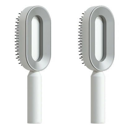 Self-Cleaning Hair Brush, 3D Air Cushion Massager Brush, Self-Cleaning Hair Styling Brush for Women, Hairdressing Brush