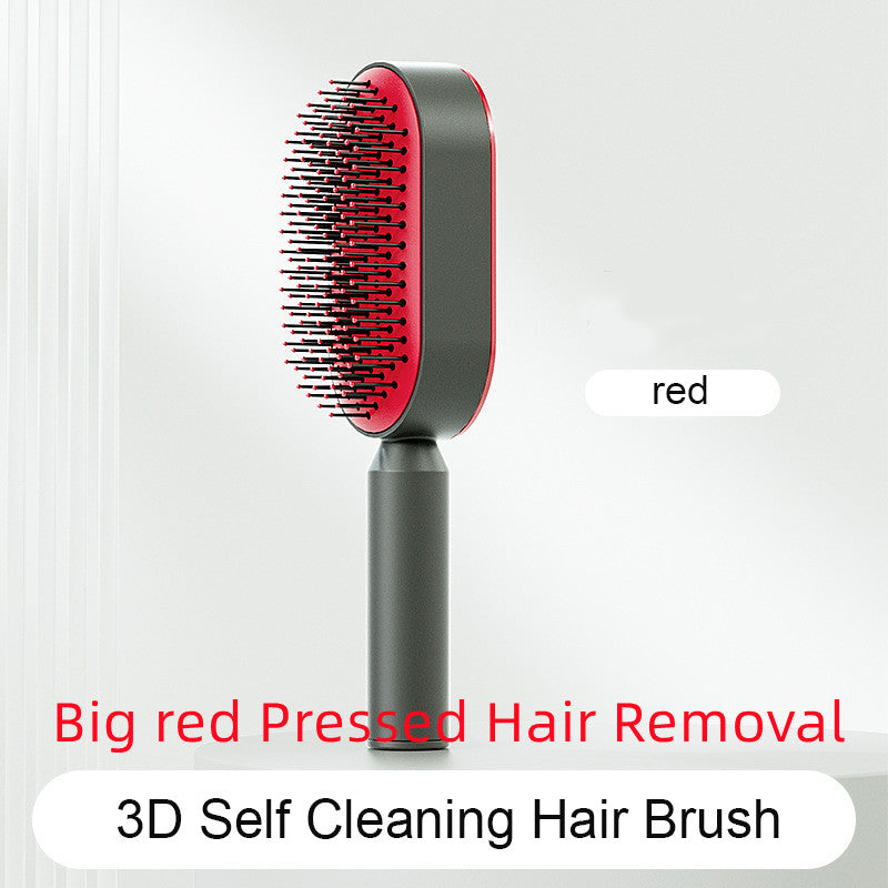 Self-Cleaning Hair Brush, 3D Air Cushion Massager Brush, Self-Cleaning Hair Styling Brush for Women, Hairdressing Brush