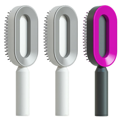 Self-Cleaning Hair Brush, 3D Air Cushion Massager Brush, Self-Cleaning Hair Styling Brush for Women, Hairdressing Brush
