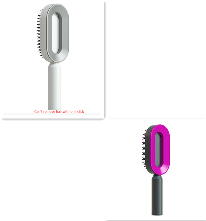 Self-Cleaning Hair Brush, 3D Air Cushion Massager Brush, Self-Cleaning Hair Styling Brush for Women, Hairdressing Brush