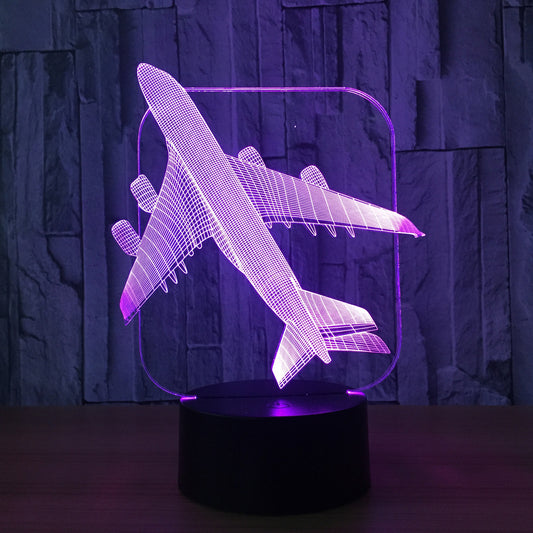 Home Colorful Touch Remote Control 3D LED Visual Light